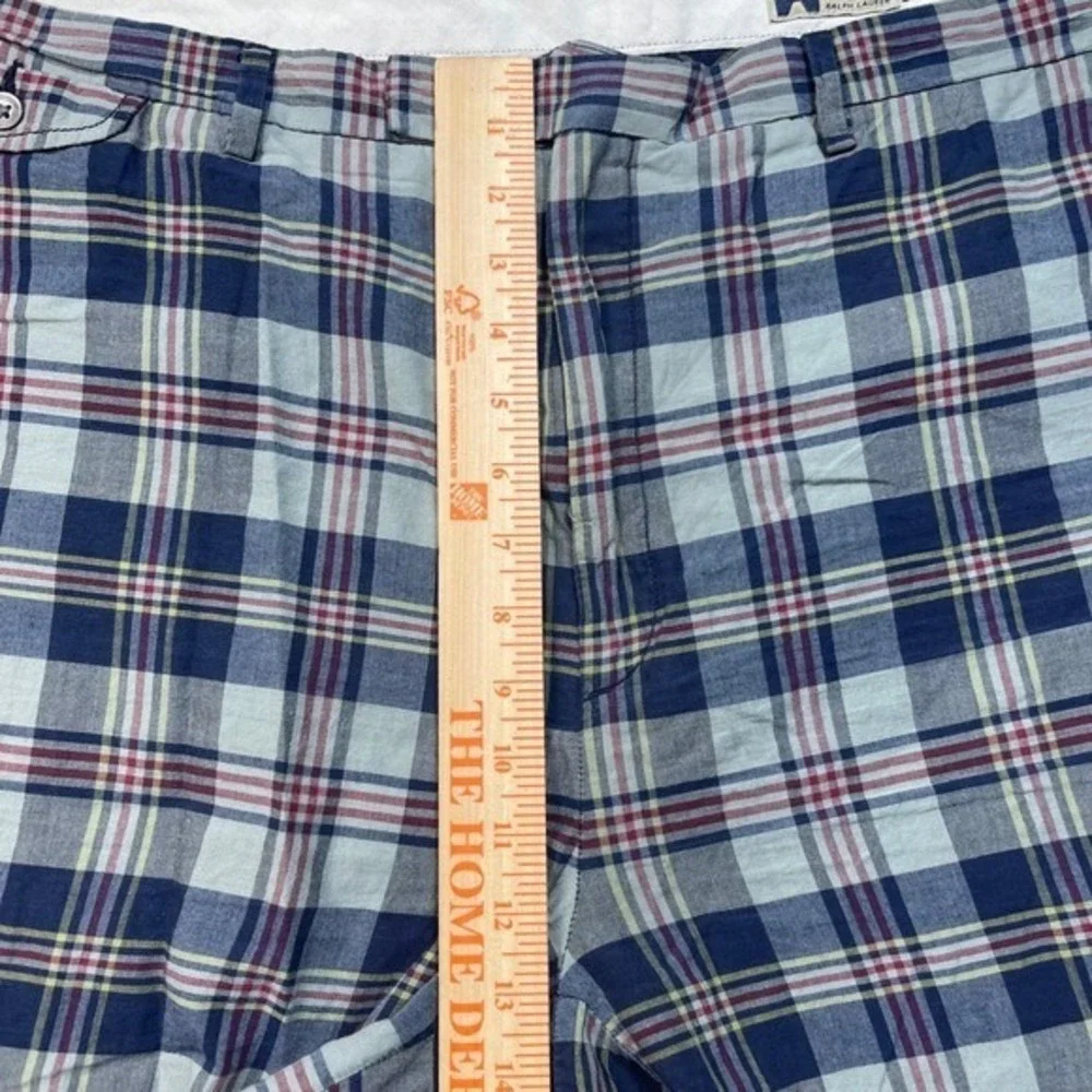 Polo Ralph Lauren‎ Men's 44 Plaid Flat Front Shorts Multicolor Classic Fit